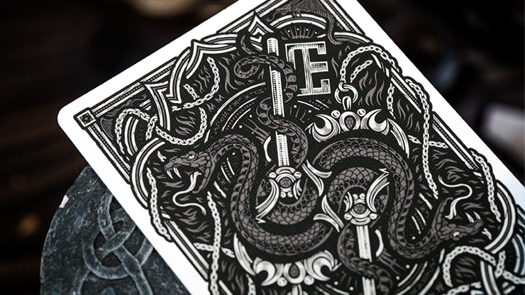 The Keys of Solomon: Silver Spirituum Playing Cards by Riffle Shuffle