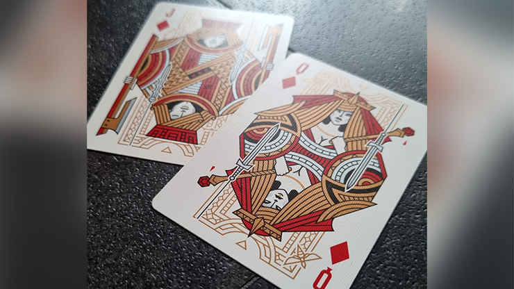 Damokles Cuprum Playing Cards by Giovanni Meroni