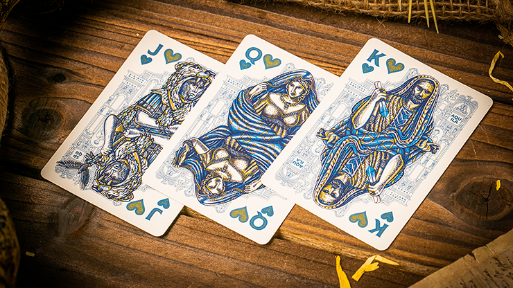 Caesar (Blue) Playing Cards by Riffle Shuffle