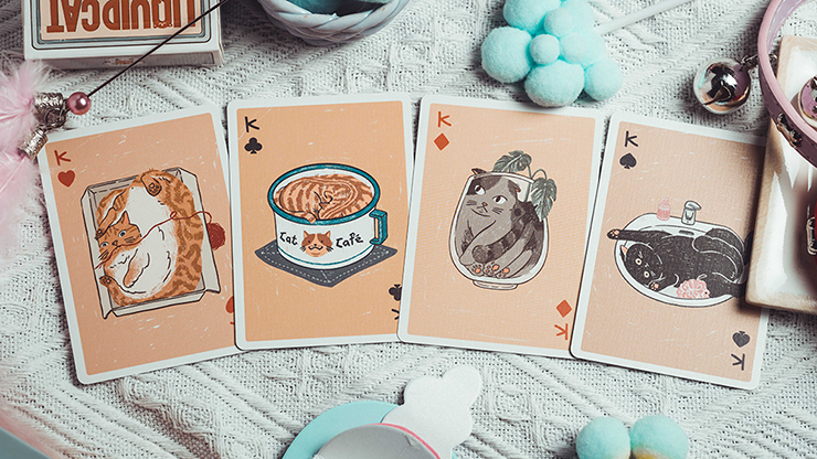 Liquid Cat Playing Cards by 808 Magic and Bacon Playing Card