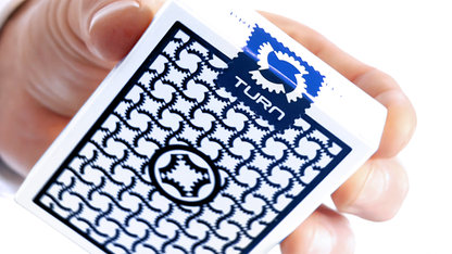 TURN (Blue) Playing Cards by Mechanic Industries - Trick