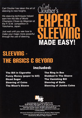 Expert Sleeving Made Easy by Carl Cloutier - DVD
