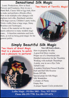 Sensational Silk Magic And Simply Beautiful Silk Magic by Duane Laflin - DVD