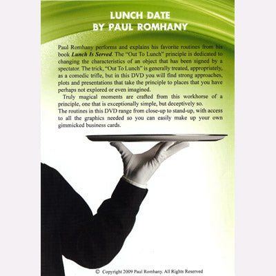 Lunch Date by Paul Romhany - DVD