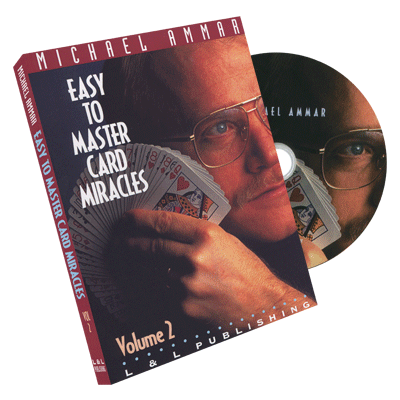 Easy to Master Card Miracles Volume 2 (DVD and Gimmicks) by Michael Ammar - DVD
