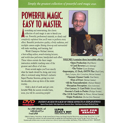 Easy to Master Card Miracles Volume 9 by Michael Ammar - DVD