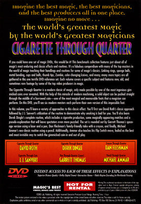 World's Greatest Magic: Cigarette Through Quarter - DVD
