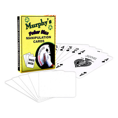 Manipulation Cards-POKER SIZE/WHITE BACK (For Glove Workers) by Trevor Duffy - Trick